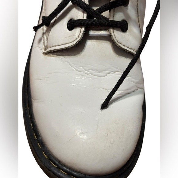 Dr. Martens White T Lamper Zavala 8 Eyelet Combat Boot EU 37 US L 6 US M 5 UK 4 - Picture 11 of 15